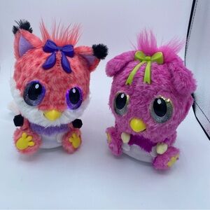 Hatchimals HatchiBabies FoxFin & Ponette Plush Light-up Interactive 6" Toy Works